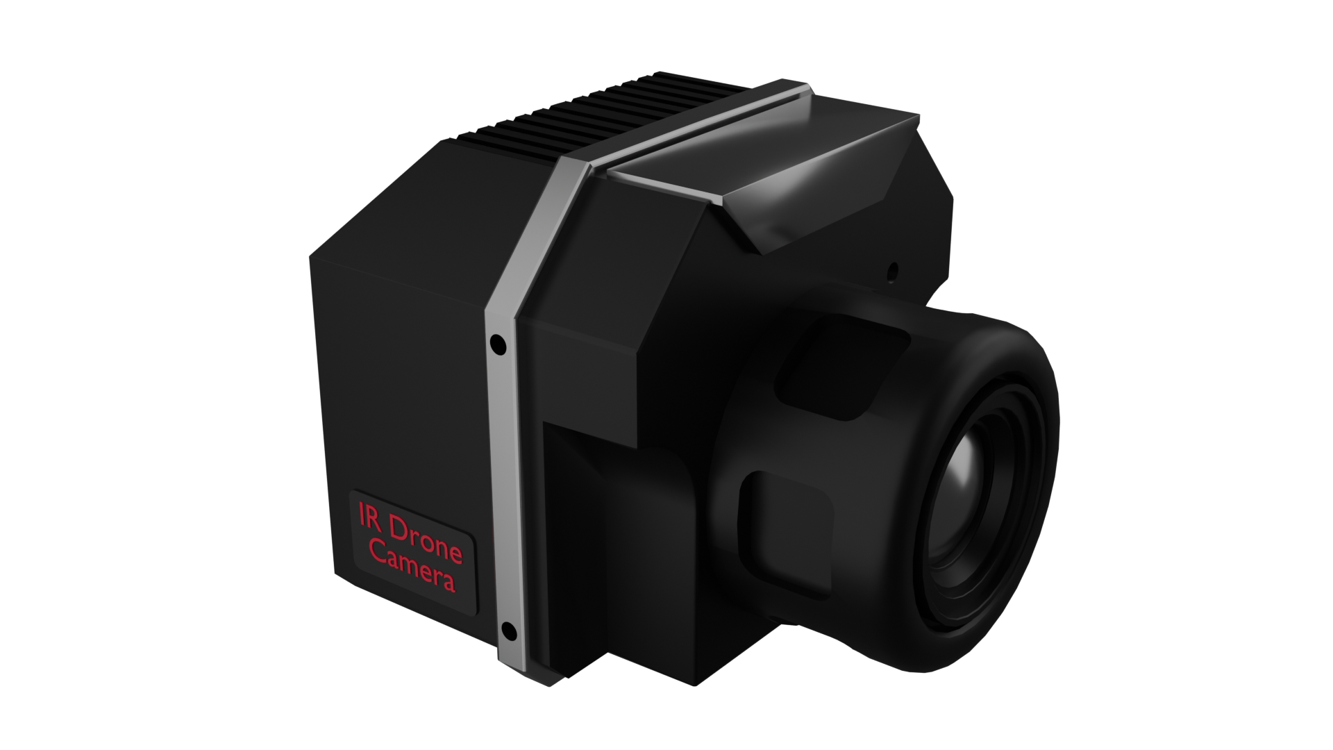 Rendu 3D d'un capteur thermique que j'ai réalisé sur Blender.